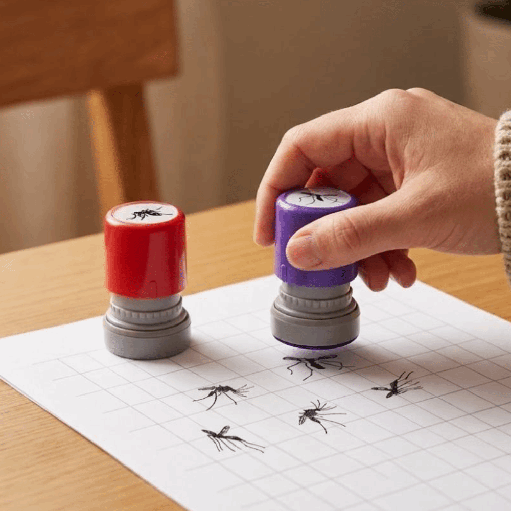 Self Inking Stamp - Assorted Stamps Mosquito Stamps Cartoon Bug