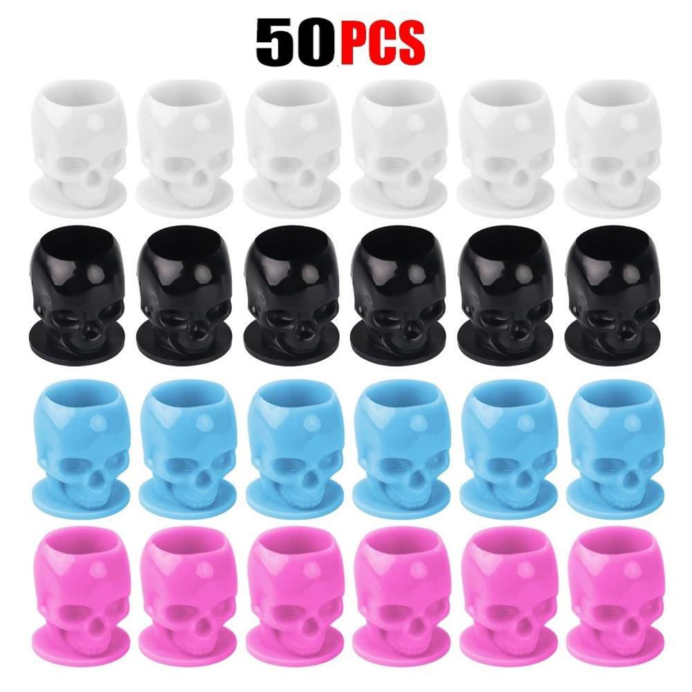 Calligraphy Ink Bottle - 50 Pcs Safe Skull Design Tattoo