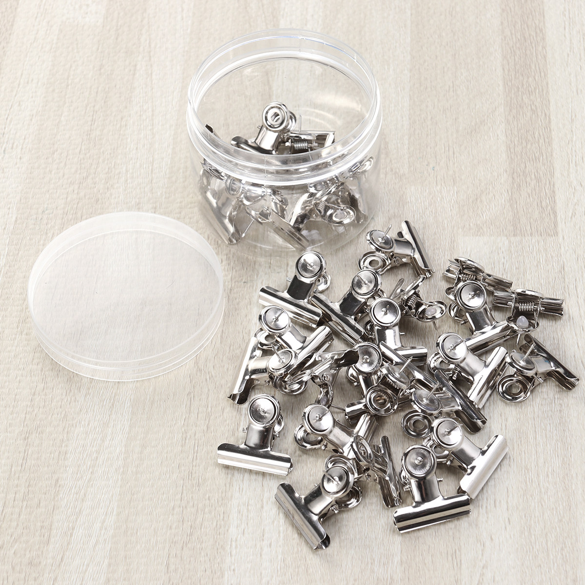 Is Stationery Office Supply - 30Pcs Round Head Binder Clips Black
