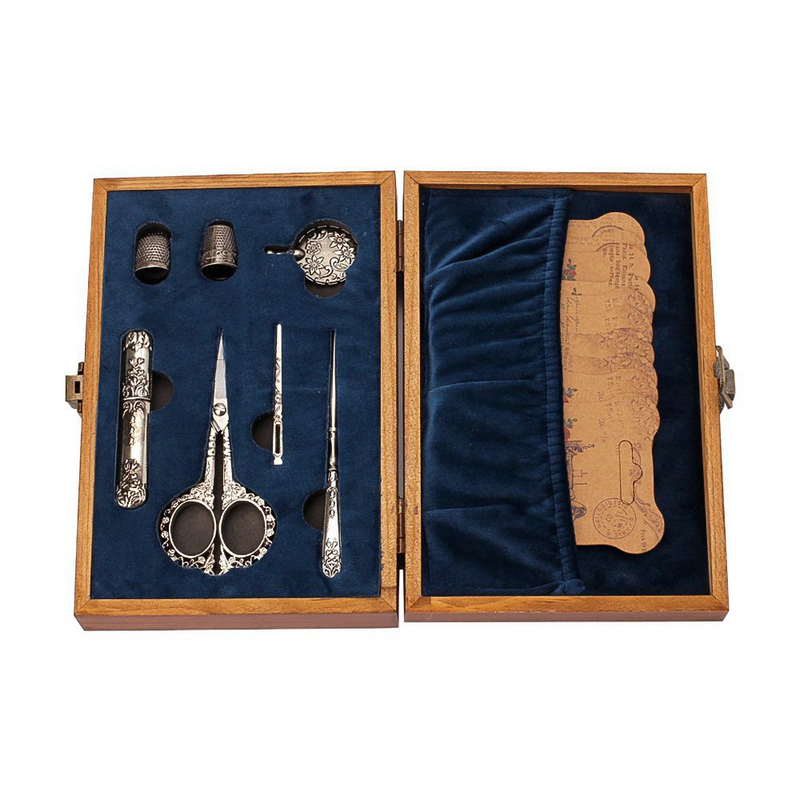 Scissors Stainless Craft - Vintage Sewing Kit European Style Embroidery