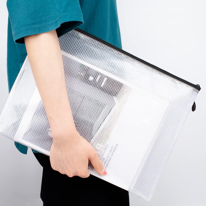 Mesh Zipper Storage Bag Docume - File Folder Hanging 评论和价格