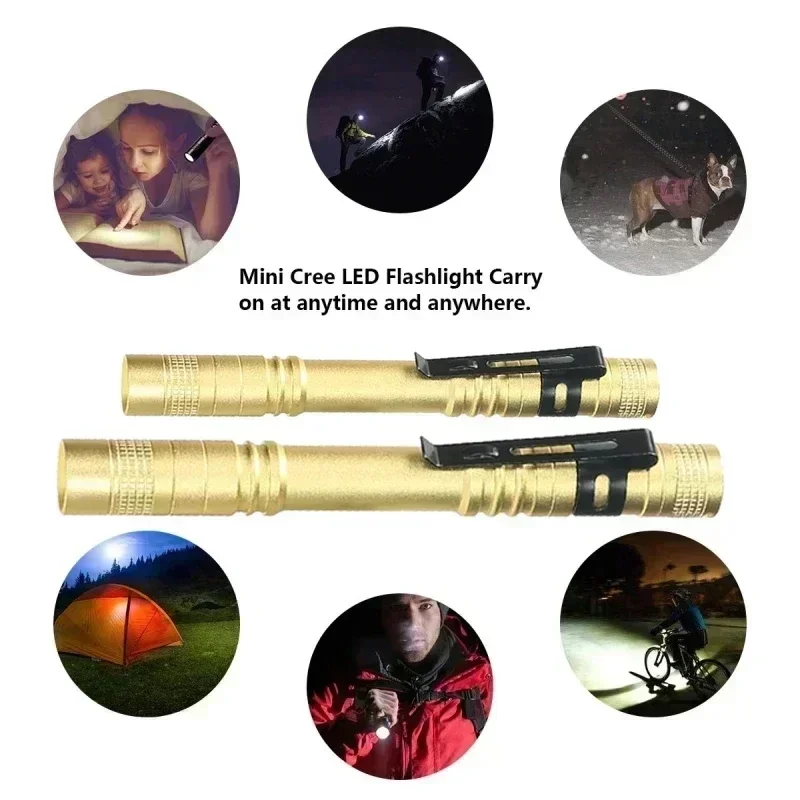 Mini Portable LED Pen Light wi - Stationery Supply 评论和价格