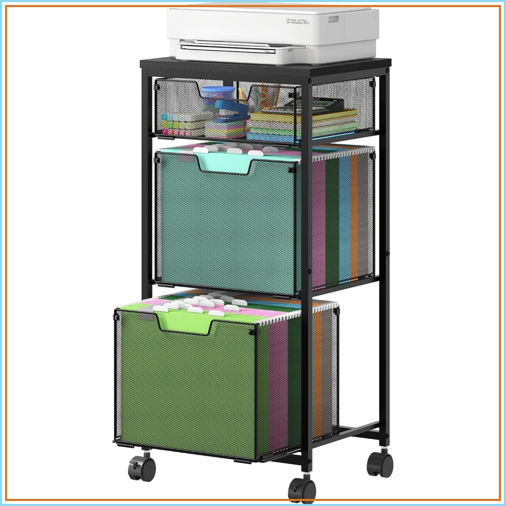 3 Drawer Mobile File Cabinet f - File Folder Hanging 评论和价格