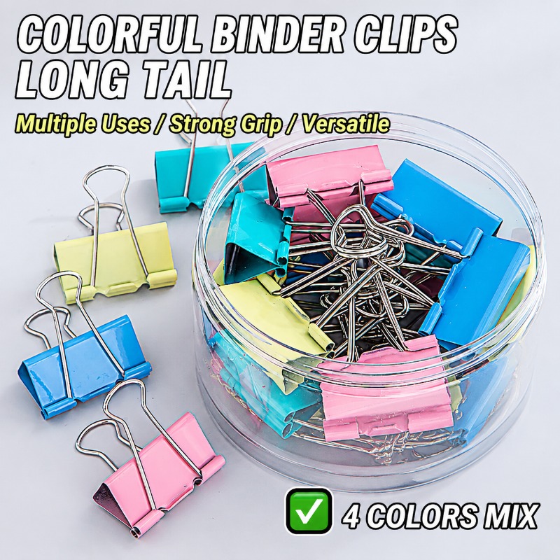 40PCS/Set Long Colorful Metal  - Is Stationery Office Supply 评论和价格