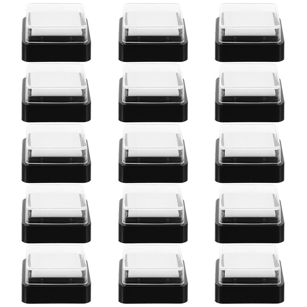 15pcs Ink Pads Ink Pads Blank  - Self Inking Stamp 评论和价格