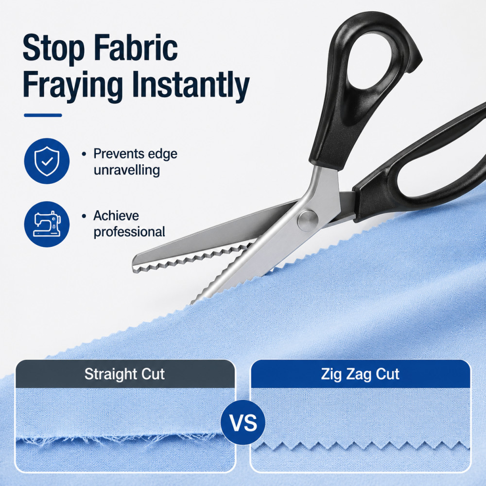 Stainless Steel Pinking Shears - Scissors Stainless Craft 评论和价格