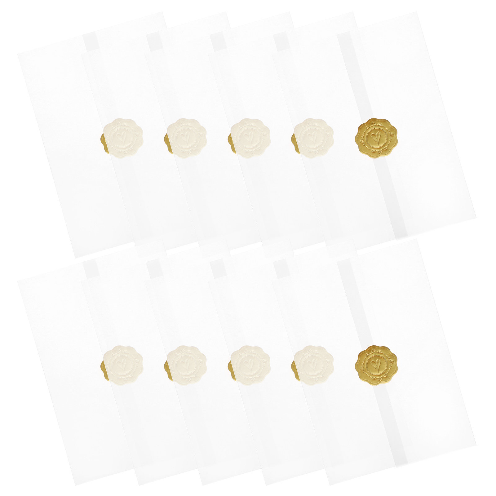 1Set Invitation Card Transluce - Letter Envelope Kraft 评论和价格