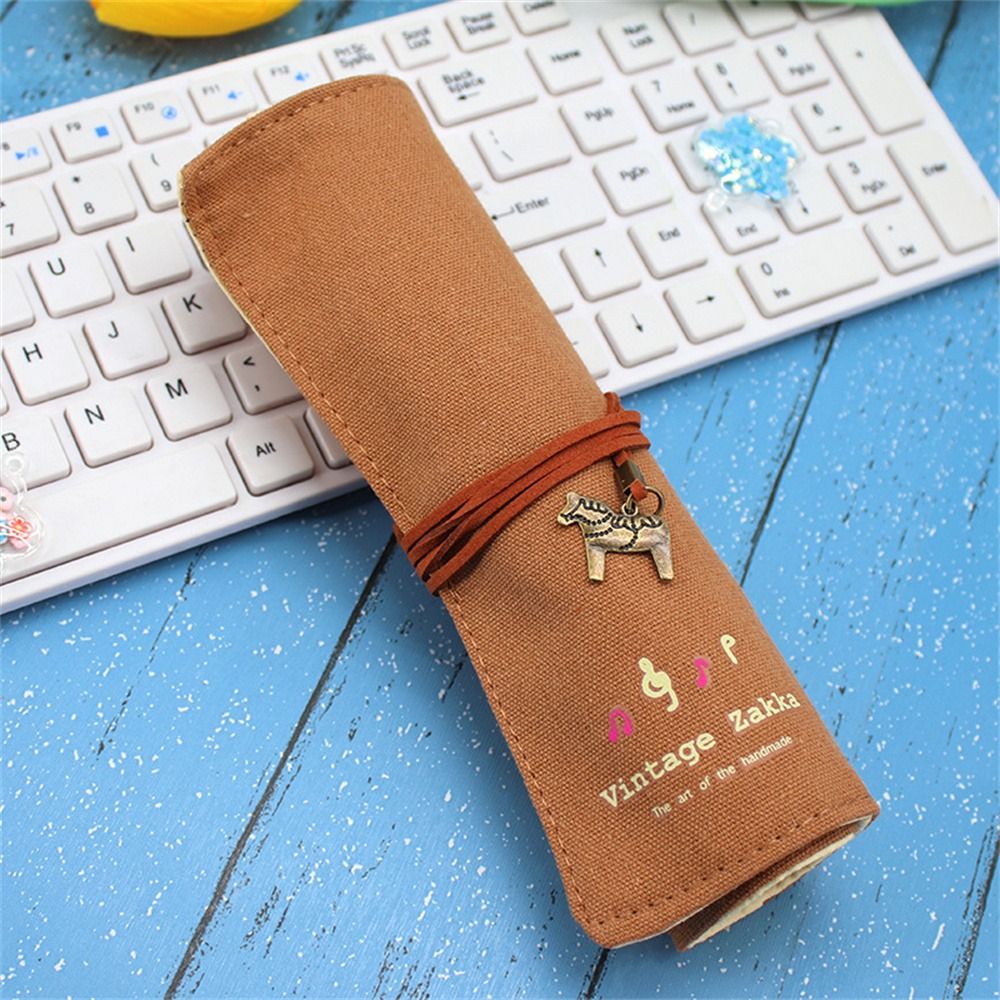 12 Holes Pencil Case Roller Pe - Pen Pouch Roll 评论和价格