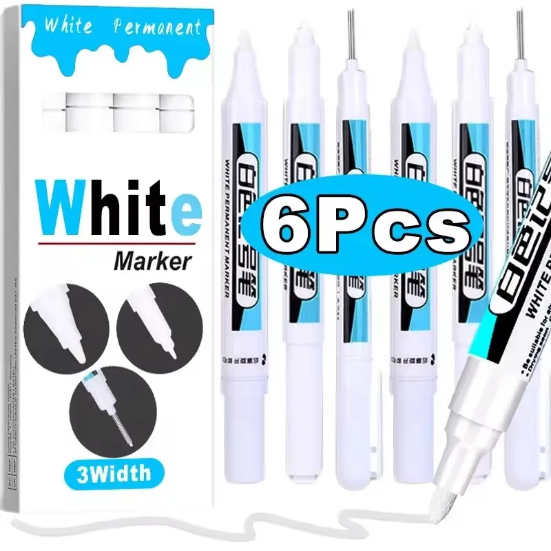 0.7/1.0/2.5MM White Permanent  - Stationery Supply 评论和价格
