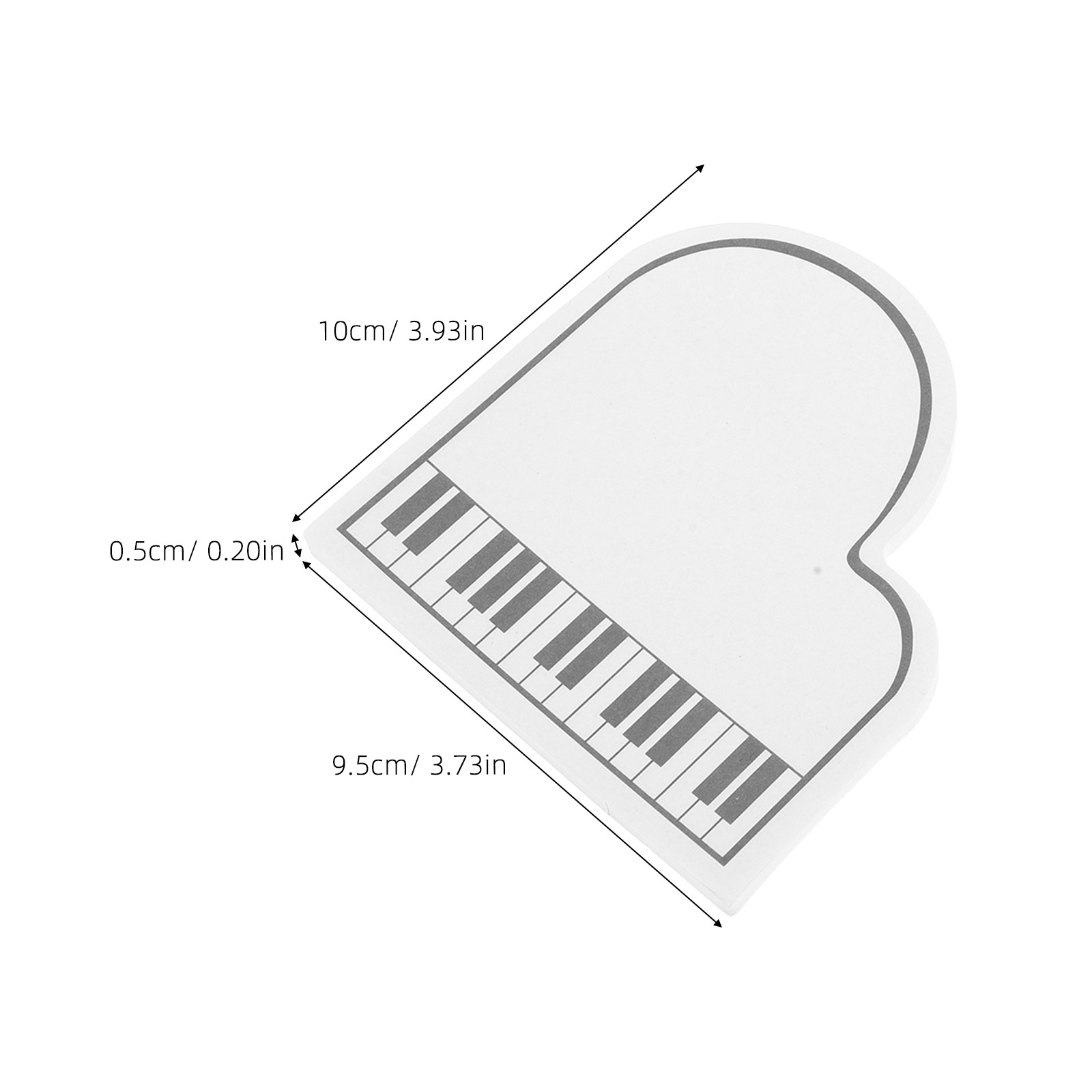 4Pcs Cute Music Themed Sticky  - Memo Pad Sticky 评论和价格