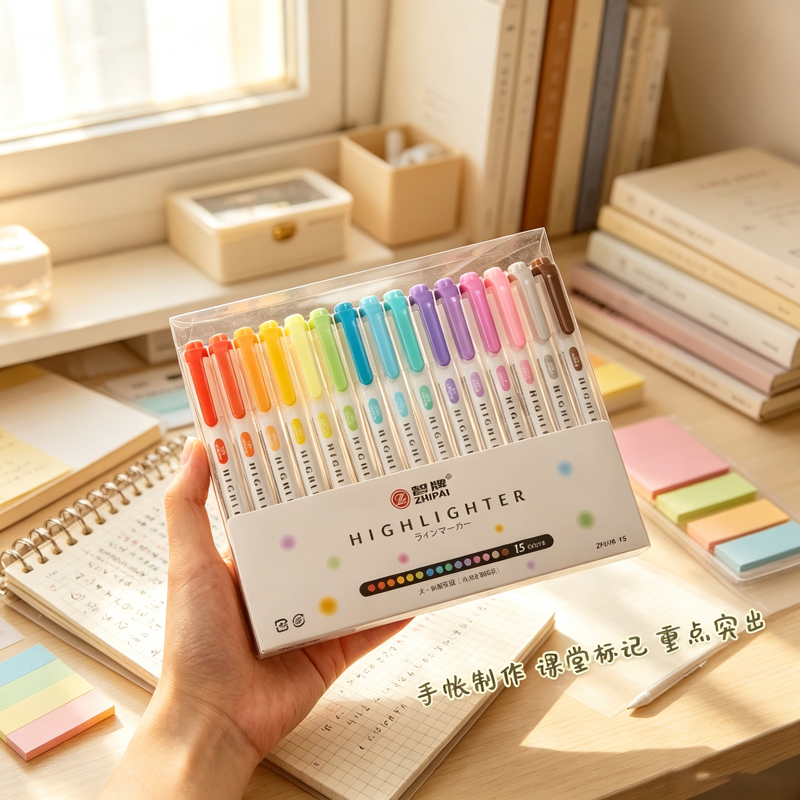 5 Colors Double Head Pastel Hi - Highlighter Set Pastel 评论和价格