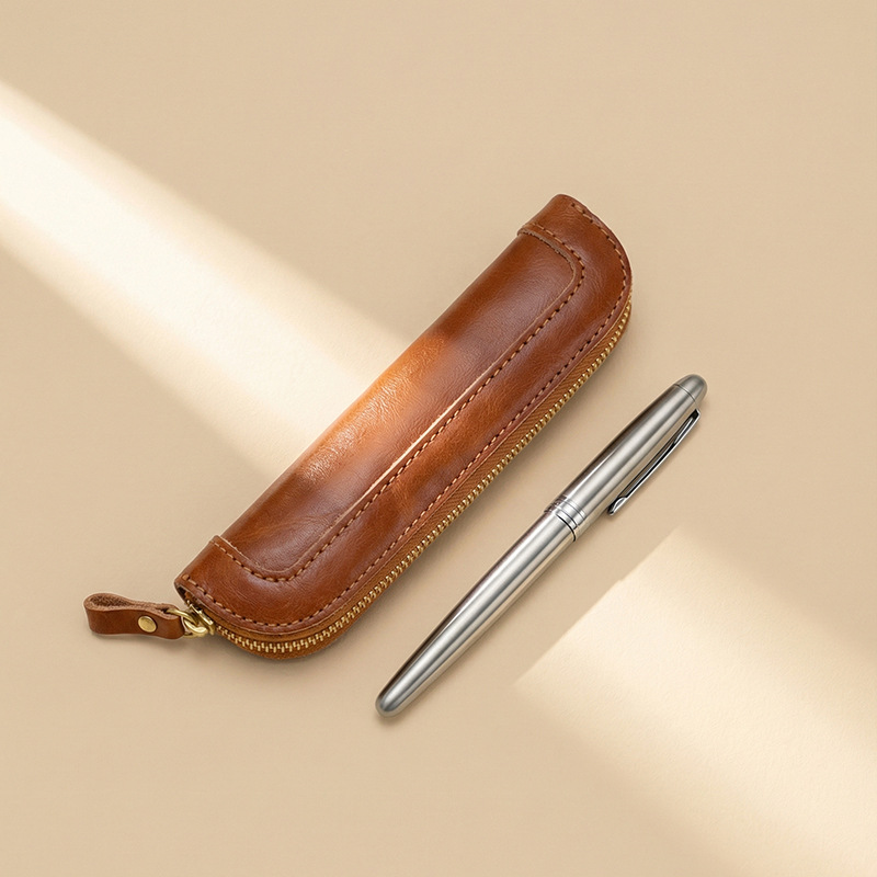 Vintage vegetable-tanned Leath - Tan Stationery & Office Supply 评论和价格