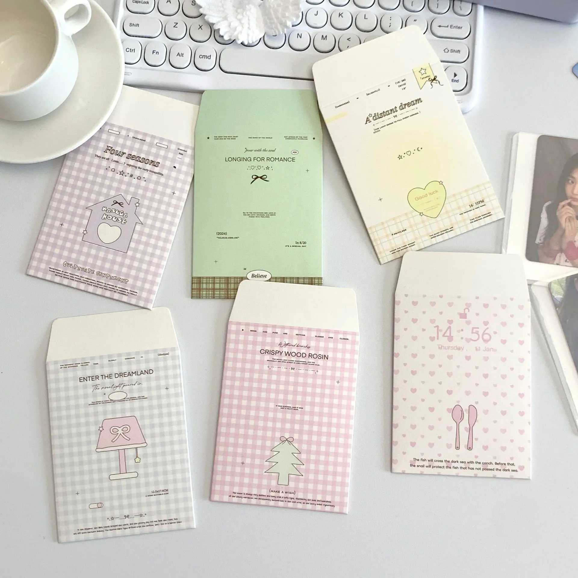 6pcs Card Sleeve Envelope Bag  - Letter Envelope Kraft 评论和价格