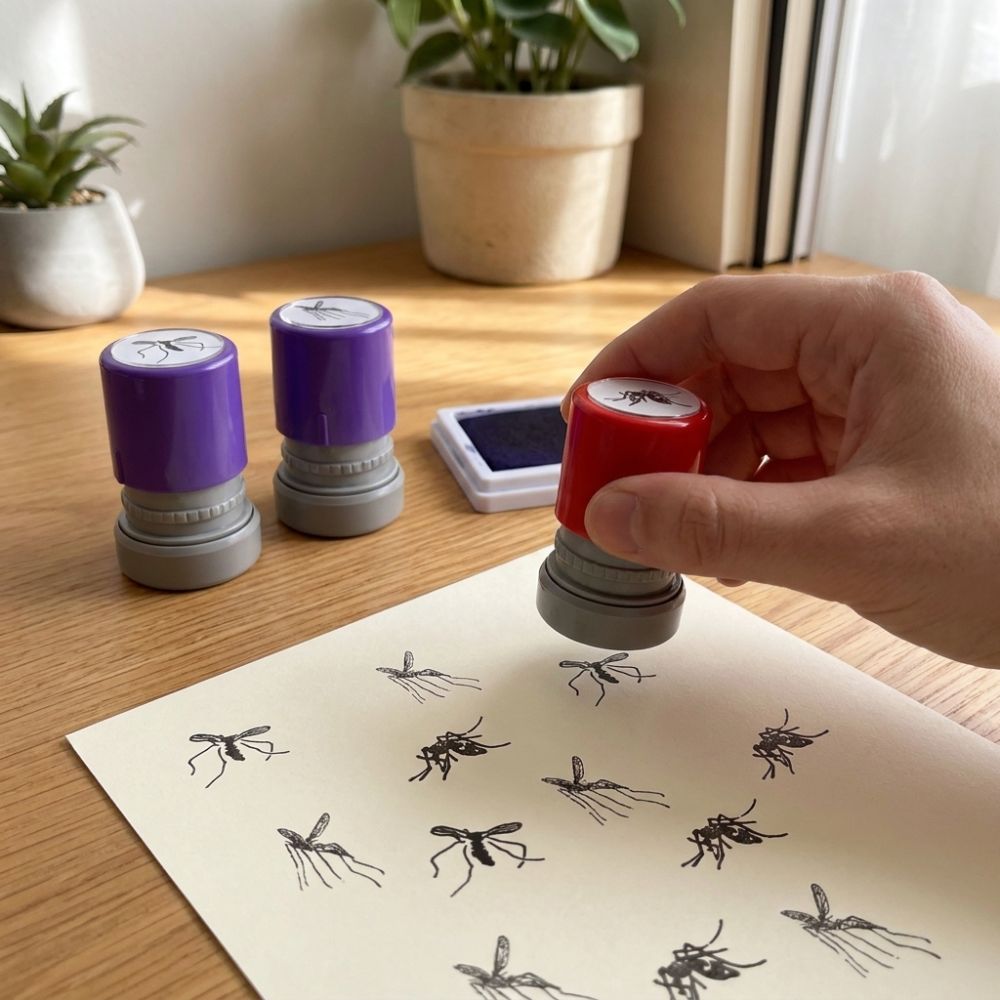 Assorted Stamps Mosquito Stamp - Self Inking Stamp 评论和价格