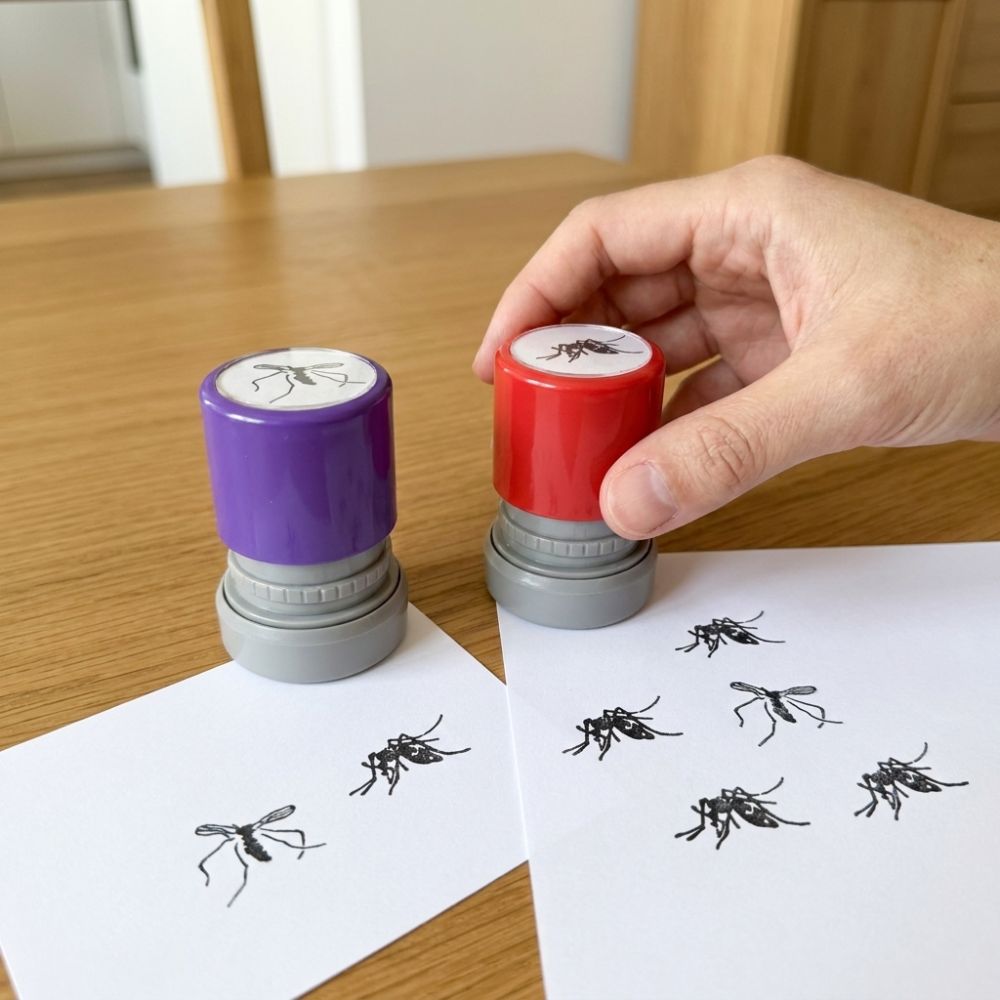 Assorted Stamps Mosquito Stamp - Self Inking Stamp 评论和价格