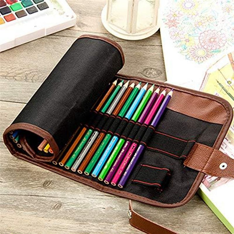 BHBL 24 Slot Pencil Roll Up Ca - Pen Pouch Roll 评论和价格