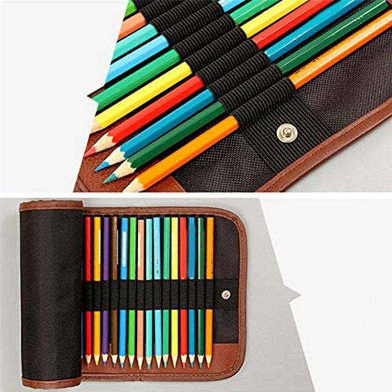 BHBL 24 Slot Pencil Roll Up Ca - Pen Pouch Roll 评论和价格