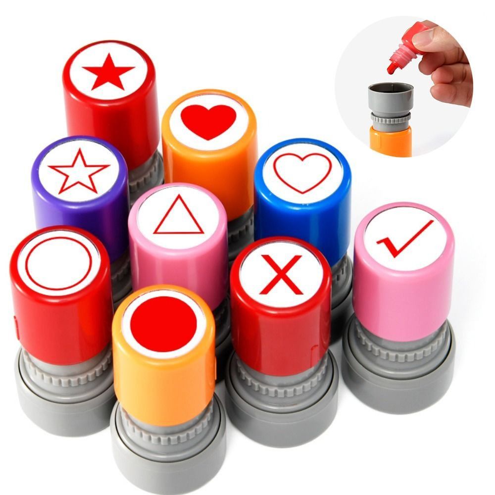 Portable Multi Pattern Math Ge - Self Inking Stamp 评论和价格
