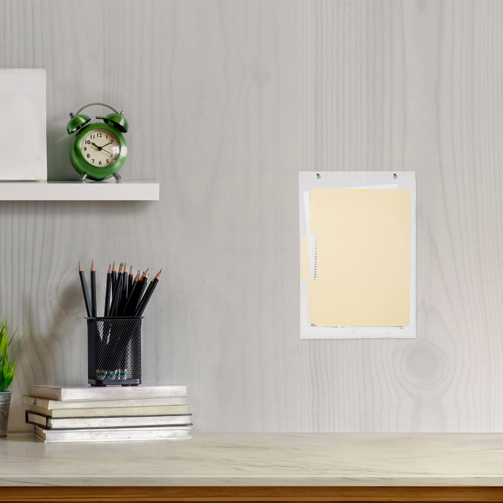Clear Wall Mounted Acrylic Mag - File Folder Hanging 评论和价格