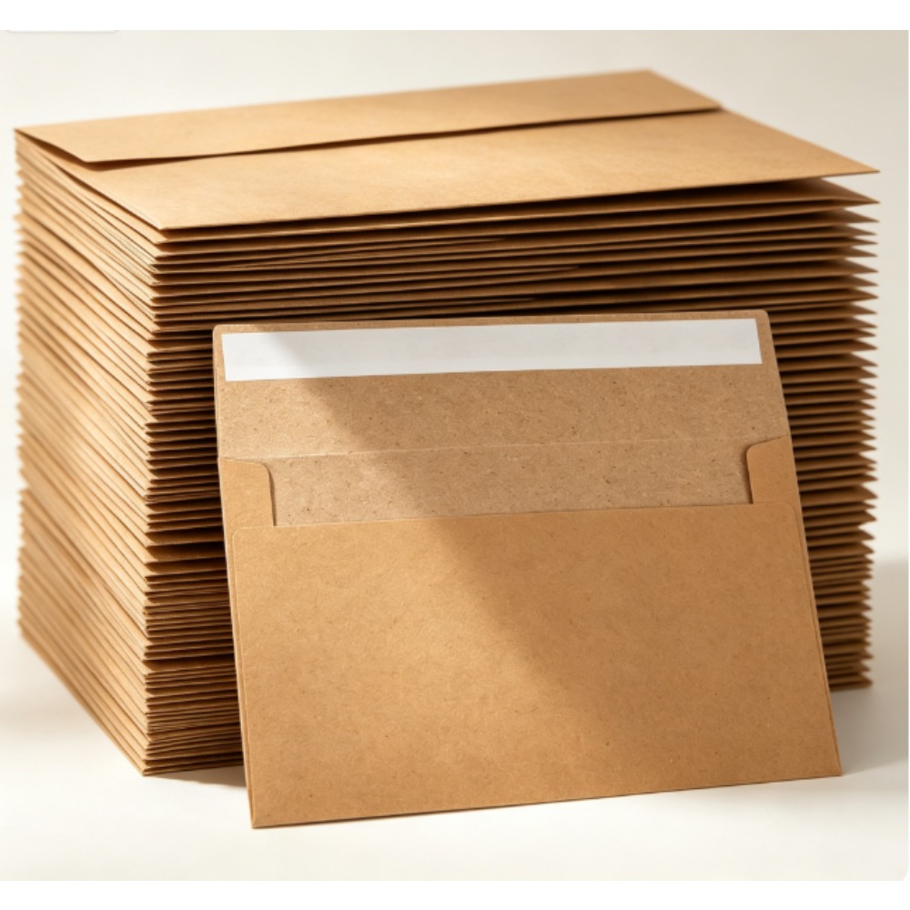 50-pack kraft paper envelopes  - Letter Envelope Kraft 评论和价格