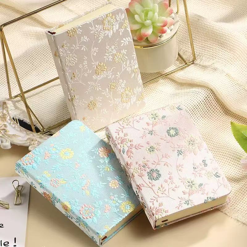 A6 Chinese Floral Brocade Note - Notebook Dotted A5 评论和价格