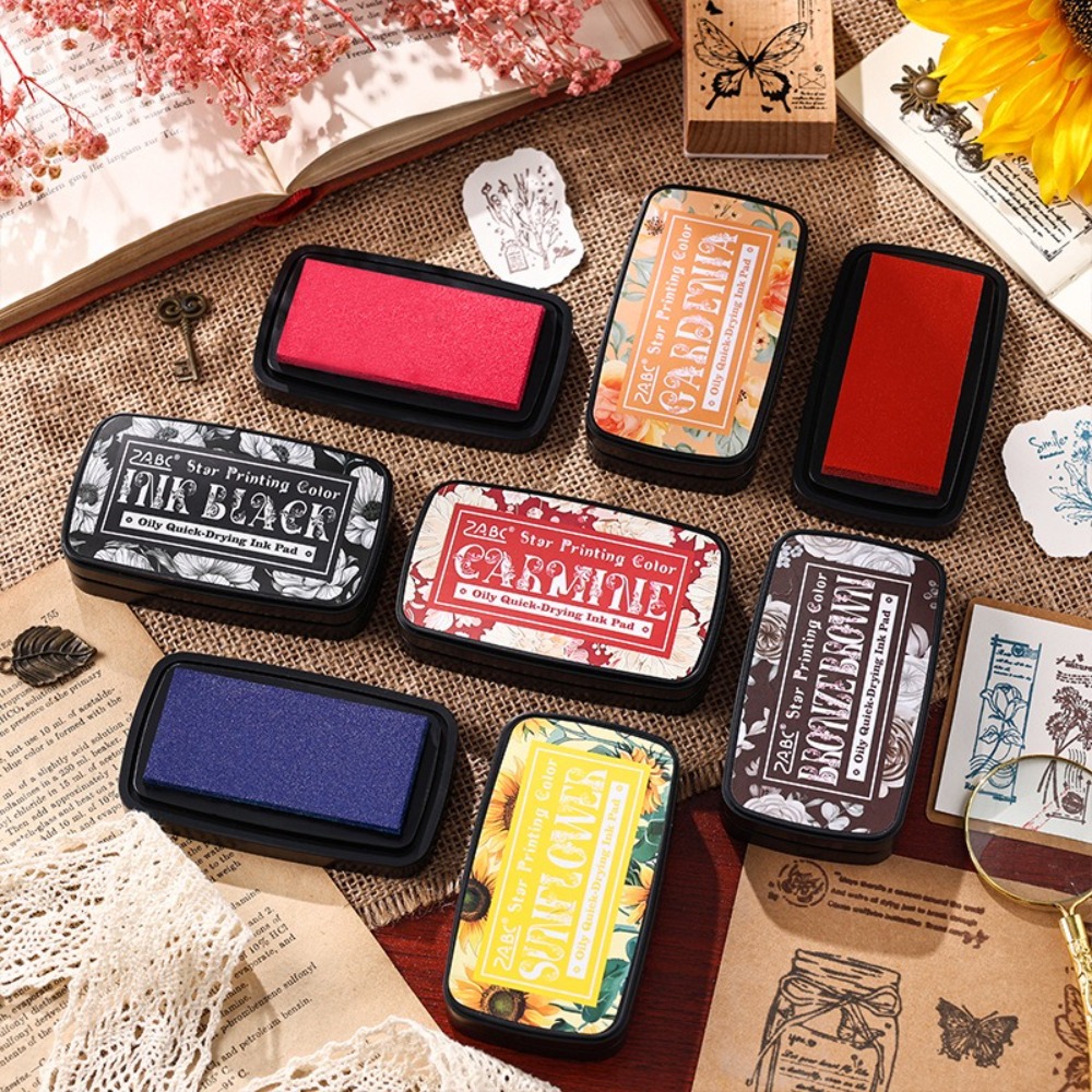 Portable Colorful Ink Pad Rect - Self Inking Stamp 评论和价格