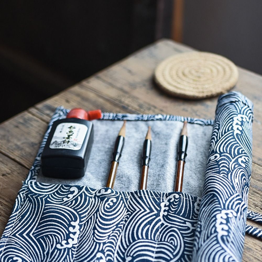 Chinese Style Roll Pen Curtain - Pen Pouch Roll 评论和价格