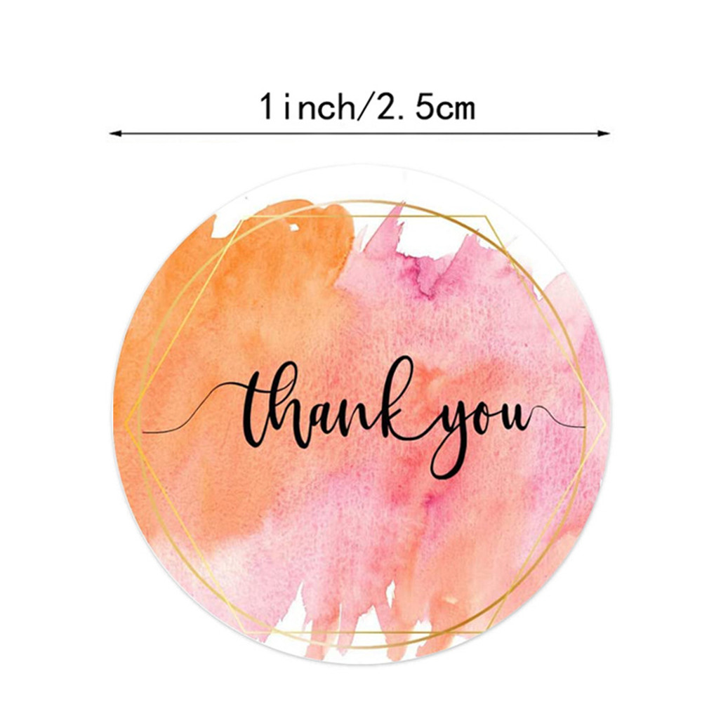 100-500 Pcs Thank You Stickers - Stationery Supplies Business 评论和价格