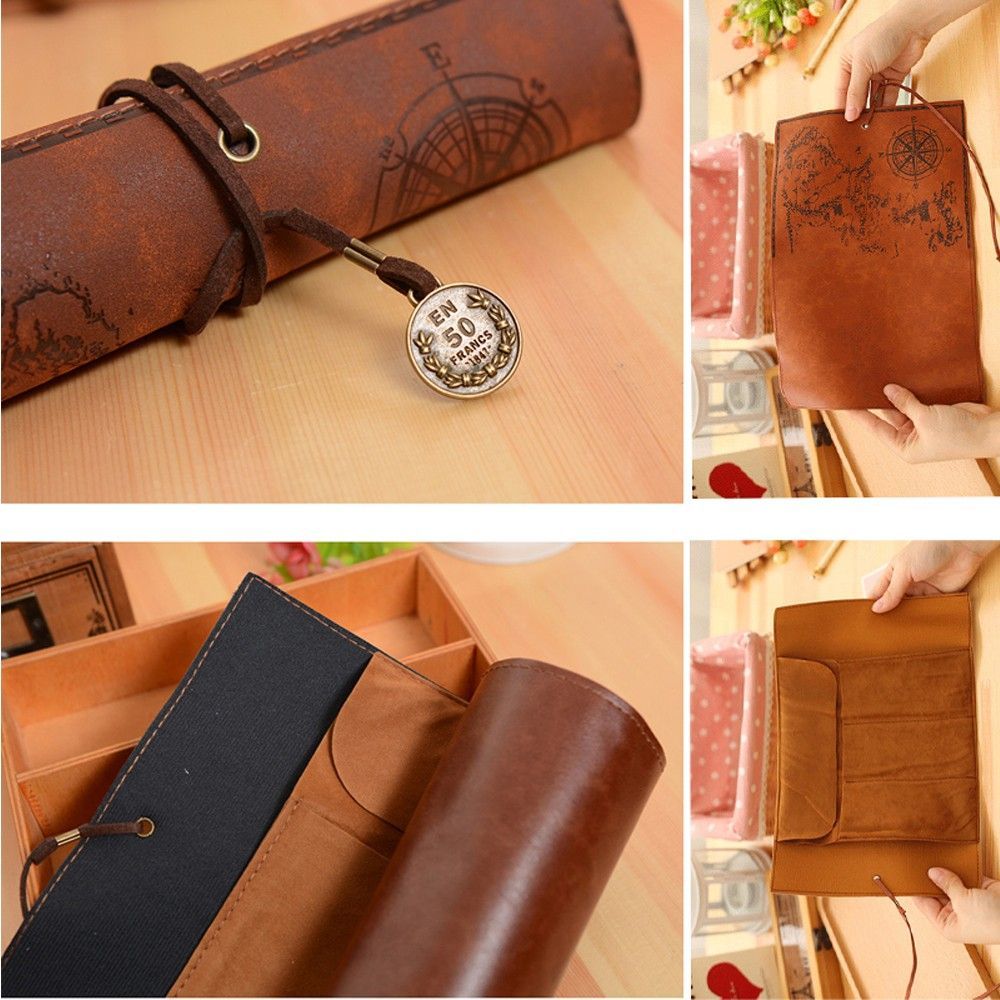 Unique Retro Luxury Treasure M - Pen Pouch Roll 评论和价格