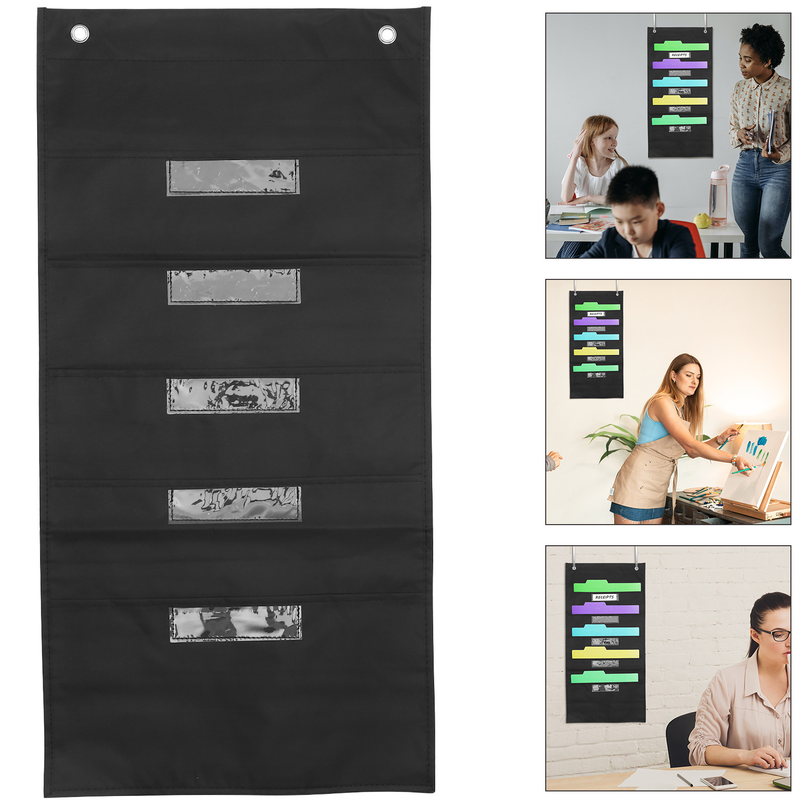 Multi-Layer Folder Bag Portabl - File Folder Hanging 评论和价格