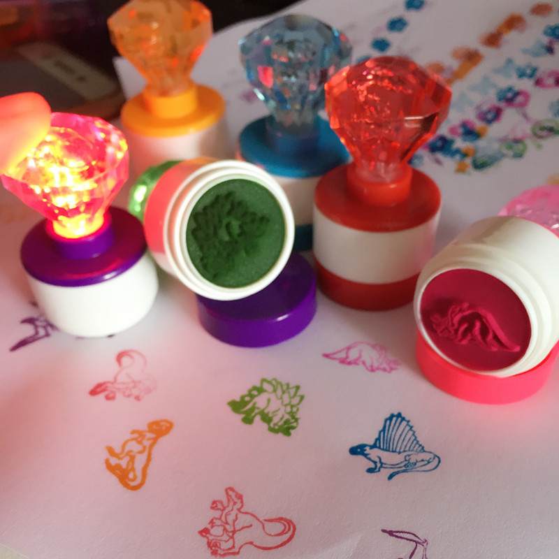 Kids Cartoon Stamper Baby Chil - Self Inking Stamp 评论和价格