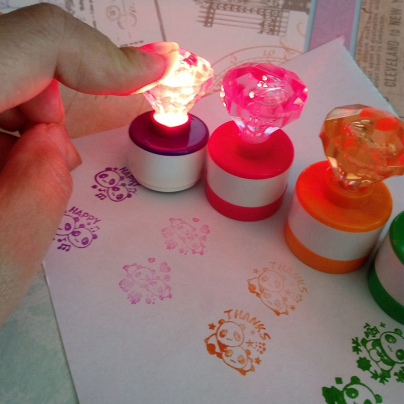 Kids Cartoon Stamper Baby Chil - Self Inking Stamp 评论和价格