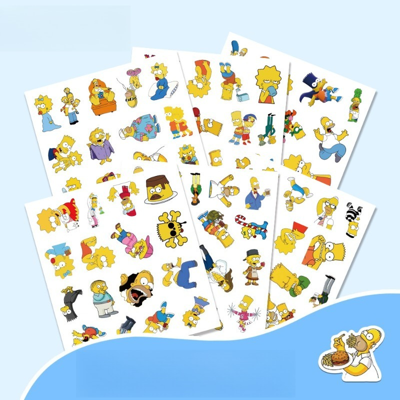 The Simpsons Homer Marge Bart  - Memo Pad Sticky 评论和价格