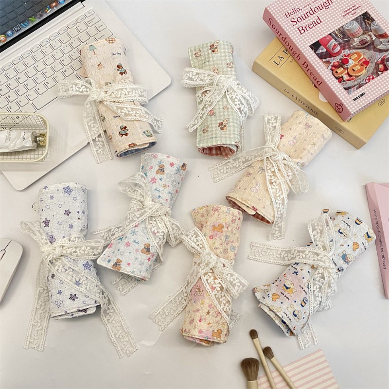 Cute Cartoon Embossed Pencil R - Pen Pouch Roll 评论和价格