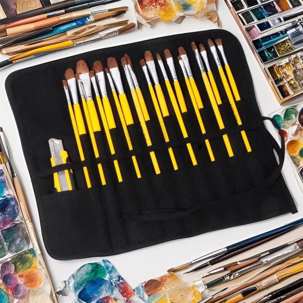 30 Slots Painting Brushes Stor - Pen Pouch Roll 评论和价格