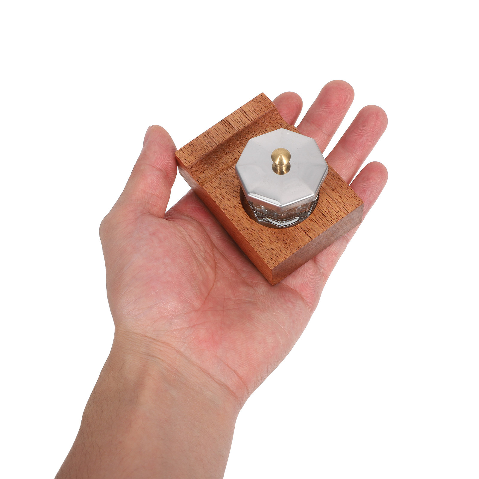 1Set Wooden Pen Stand Calligra - Calligraphy Ink Bottle 评论和价格