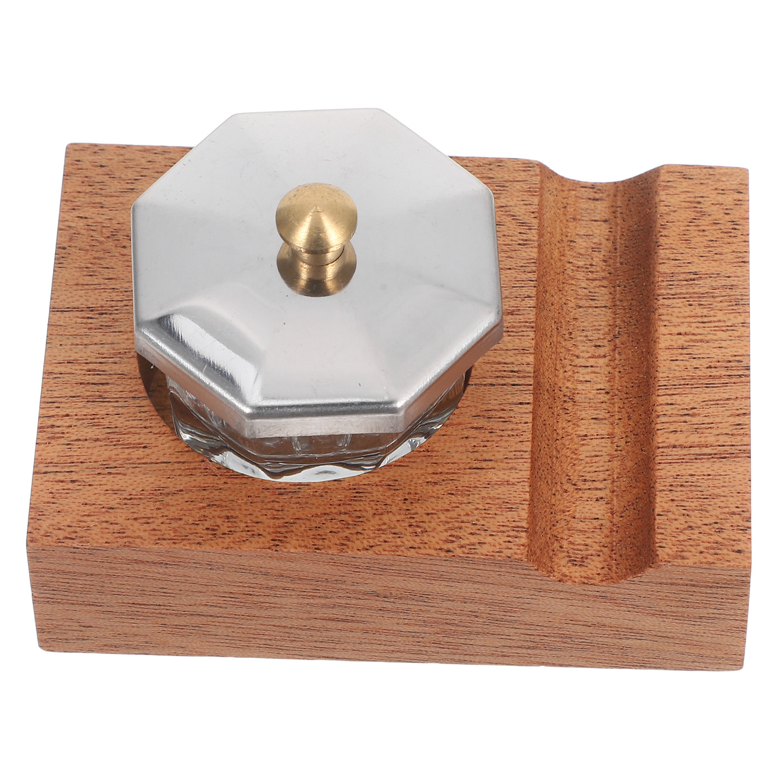 1Set Wooden Pen Stand Calligra - Calligraphy Ink Bottle 评论和价格