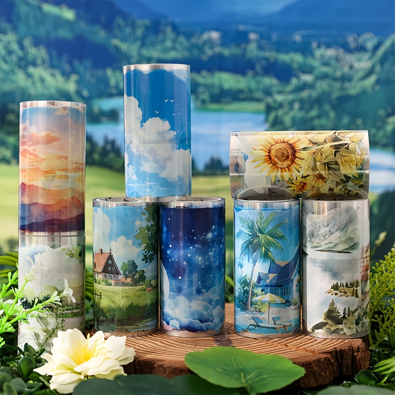 4Roll Landscape Pattern Decora - Memo Pad Sticky 评论和价格