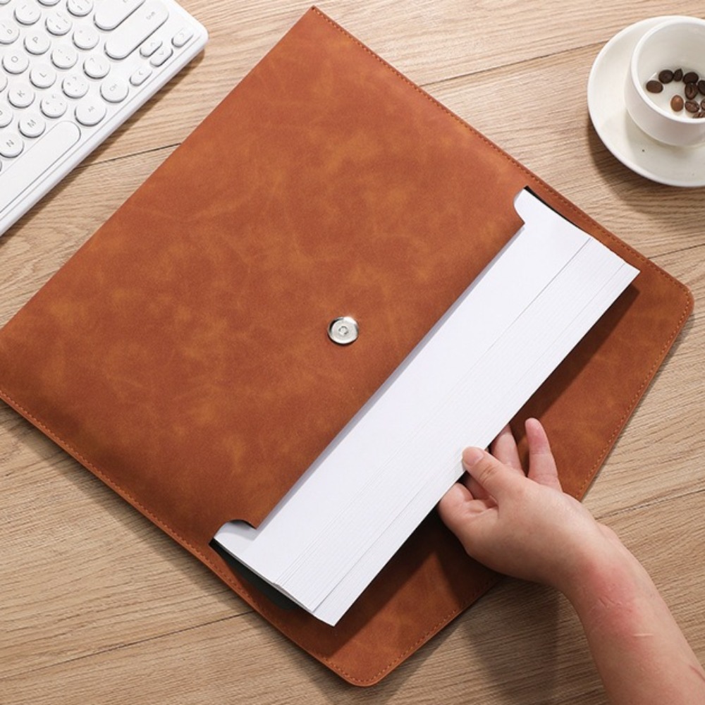 File Bag PU Leather Archive Fo - Is Stationery Office Supply 评论和价格