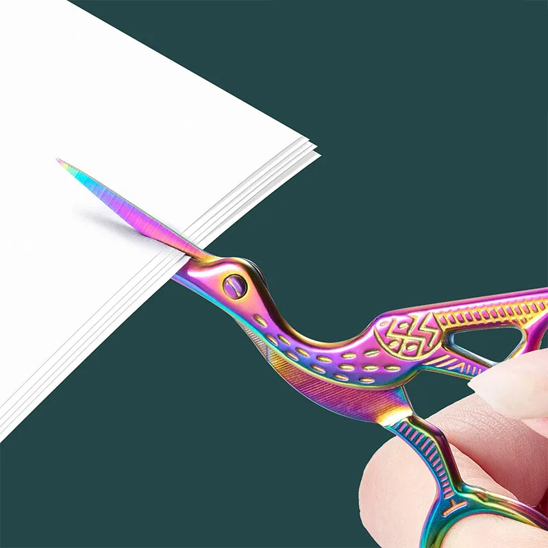 1PC Colorful Stainless Steel A - Scissors Stainless Craft 评论和价格